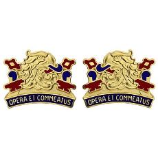 687th Quartermaster Battalion Unit Crest (Opera Et Commeatus)